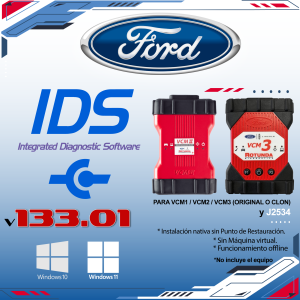 Instalación Ford IDS V133.01 (VCM2/VCM3/J2534)